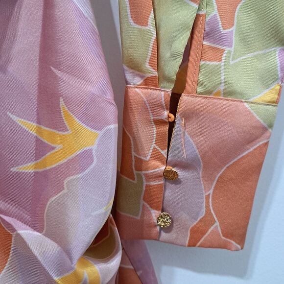 Runaway Ruby Mindy Mini Dress Sage Lightweight Woven Satin XS Fun Multi-color - Picture 7 of 17